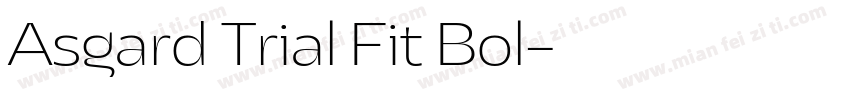 Asgard Trial Fit Bol字体转换